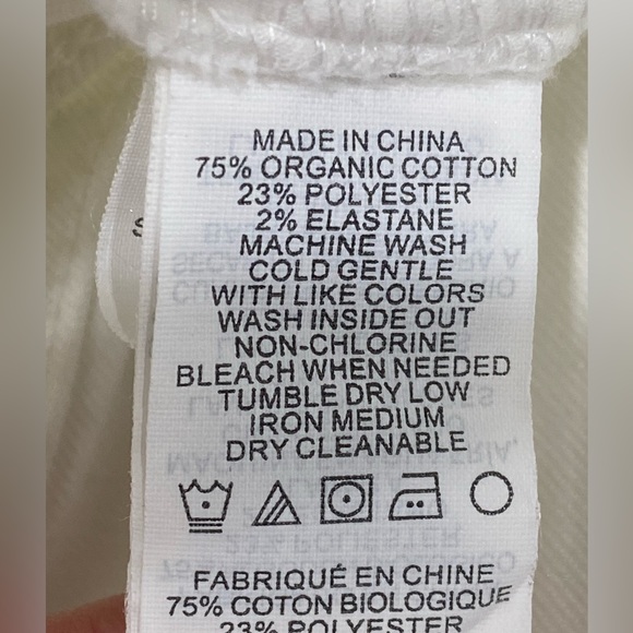 Prana Jada Boot Cut White Jeans Organic Cotton Blend 12/ 31 - Picture 15 of 16